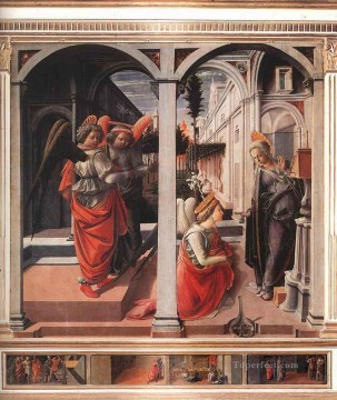 Anunciación 1445 Renacimiento Filippo Lippi Pinturas al óleo